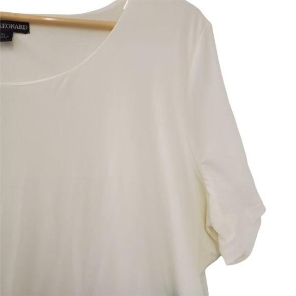 Nina Leonard  Colour Block Short Sleeve Blouse - Picture 3 of 6